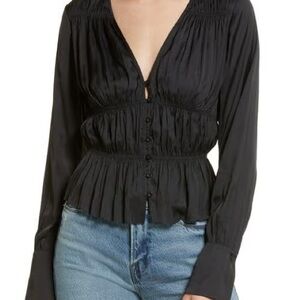 Frame  Black Women's Top NWT‎ XS